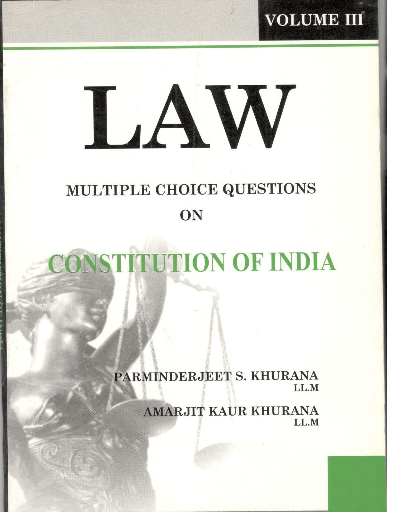 2003 Constitution of India Vol. III