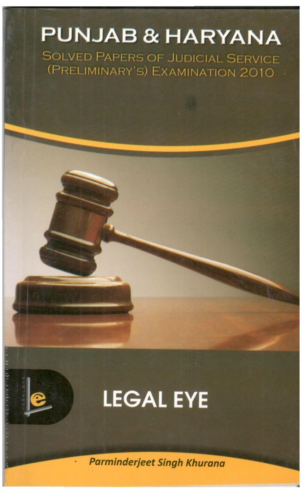 2010 Legal Eye solved paper