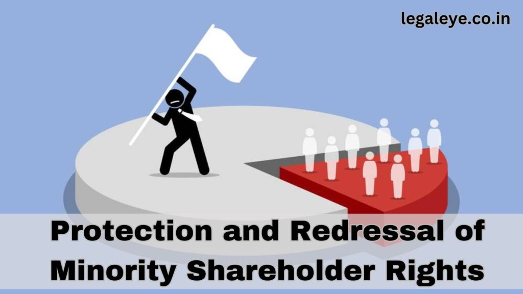 Protection and Redressal of Minority Shareholder Rights 1 Protection and Redressal of Minority Shareholder Rights