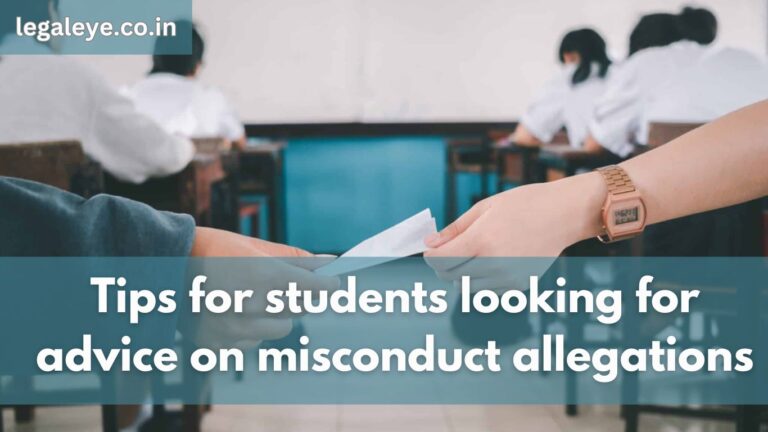 Tips for students looking for advice on misconduct allegations