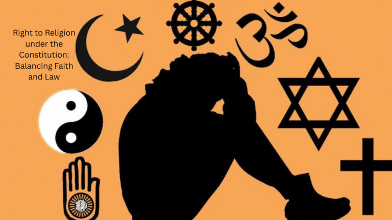 Right to Religion under the Constitution Balancing Faith and Law