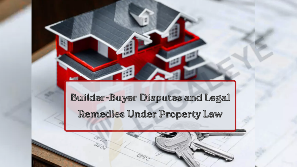 Builder-Buyer Disputes and Legal Remedies Under Property Law