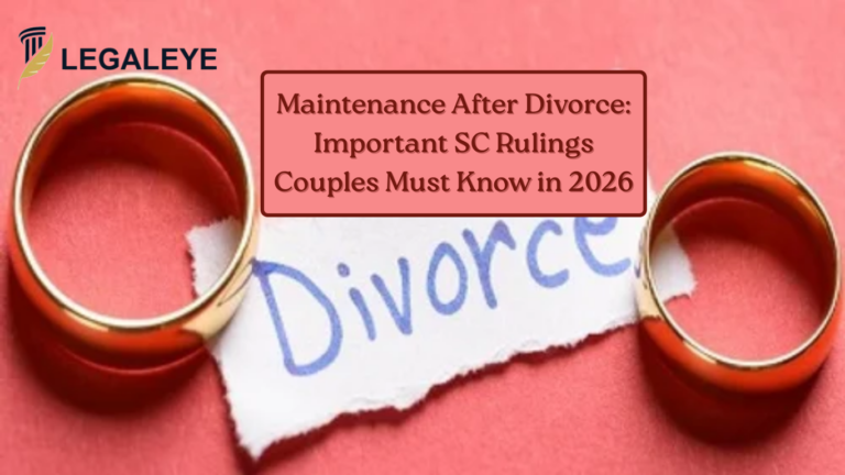 Maintenance After Divorce Important SC Rulings Couples Must Know in 2026